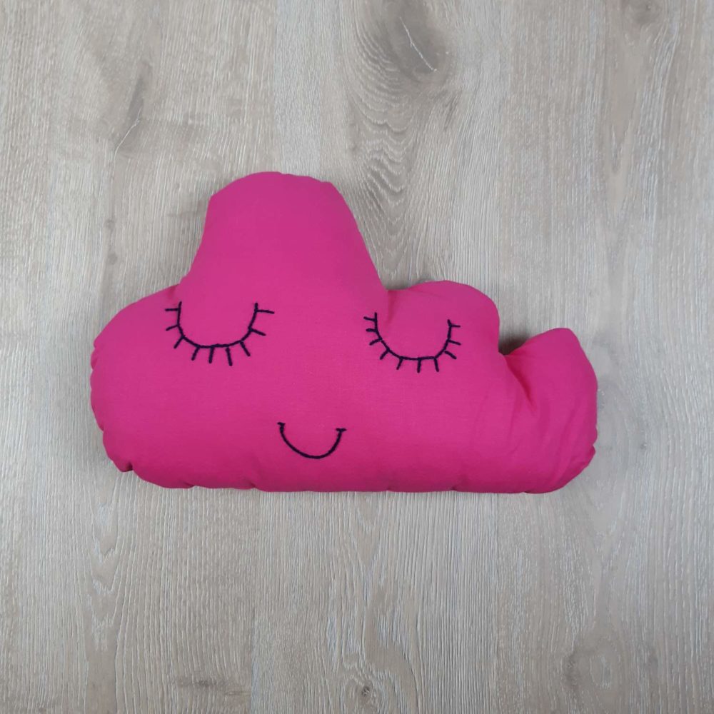 Coussin nuage rose