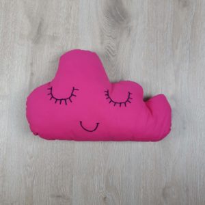 Coussin nuage rose